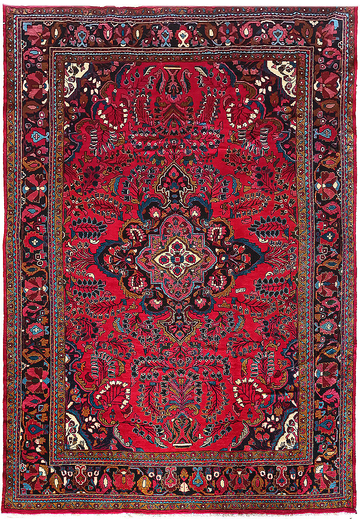 8'3 x 13' Antique Persian Berry Lilihan rug # 2236ML / 9x13 Vintage