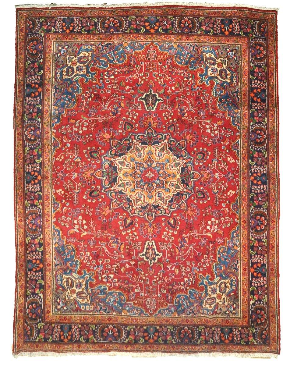 10'4 x 13'4 Antique muted Mashhad rug #2150 / 10x13 Vintage Rug