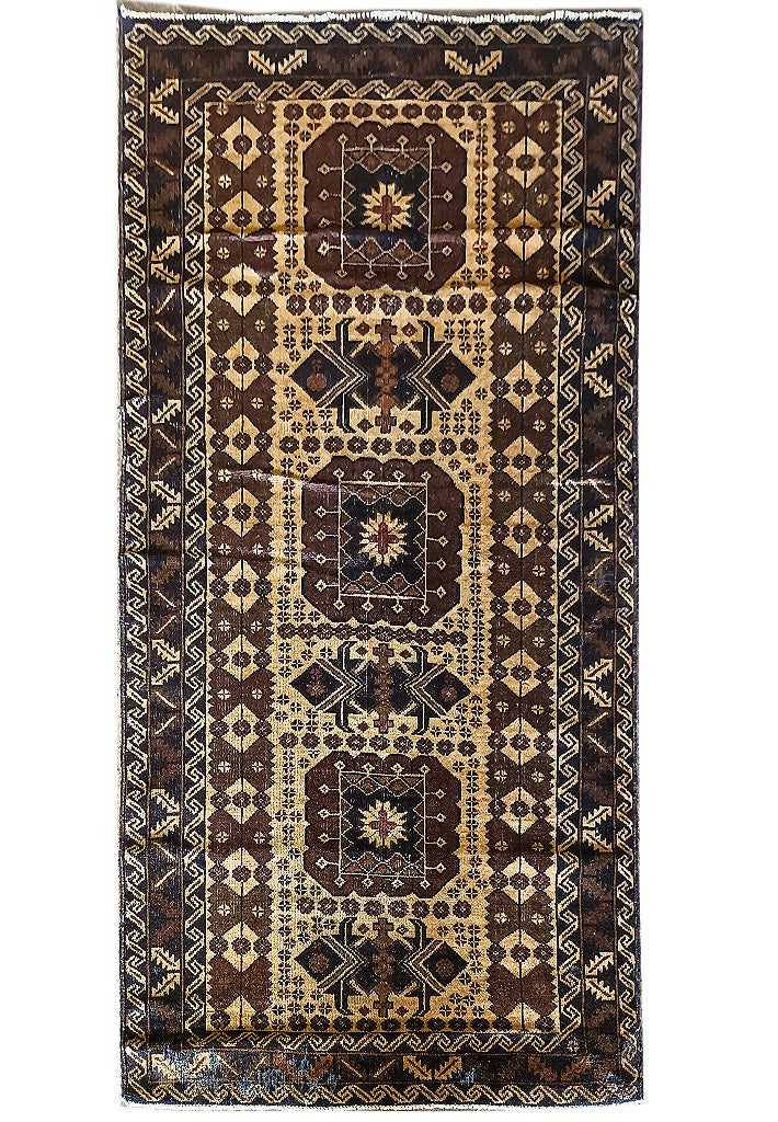 3' x 6' Afghan Tribal Baluch Rug #F-5815