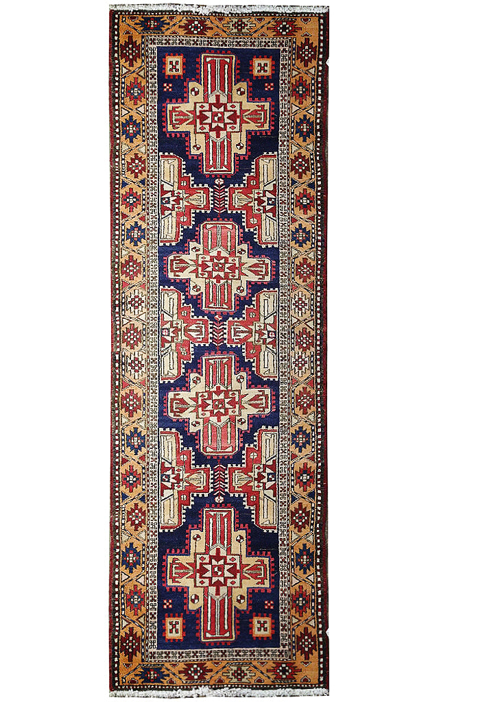 3' x 10' Persian Ardebil kazak Runner #PIX-18318