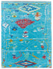 Load image into Gallery viewer, 9&#39; x 12&#39; TURQUOISE Quality Wool New Handmade Modern Transitional Rug #i-1305