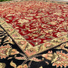 Load image into Gallery viewer, 9&#39; x 13&#39; DEEP RED Black Border  Jaipur Rug 26230