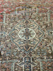 Load image into Gallery viewer, 8.4 x 11.5 Brick Red Brown Antique Persian Heriz Rug 14083