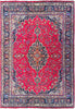 Load image into Gallery viewer, 9.5 x 13.7 Large Persian Classic Traditional Wool SIGNED Rug Bright Red Blue #F-6078