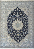 Load image into Gallery viewer, 7&#39; x 10&#39; Persian Nain Rug Wool and Silk Quality Handmade carpet #F-6180