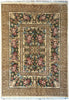 Load image into Gallery viewer, 9.3 x 11.10 FRENCH Needle Point WOOL PILE RUG BLACK #F-6181