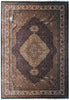 Load image into Gallery viewer, 6.8 x 10.0 QUALITY Handmade Wool and Silk Rug Mahi BLACK #F-6272