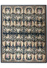 Load image into Gallery viewer, 8 x 10 French Aubusson Rug Flat Weave BLACK #F-6344