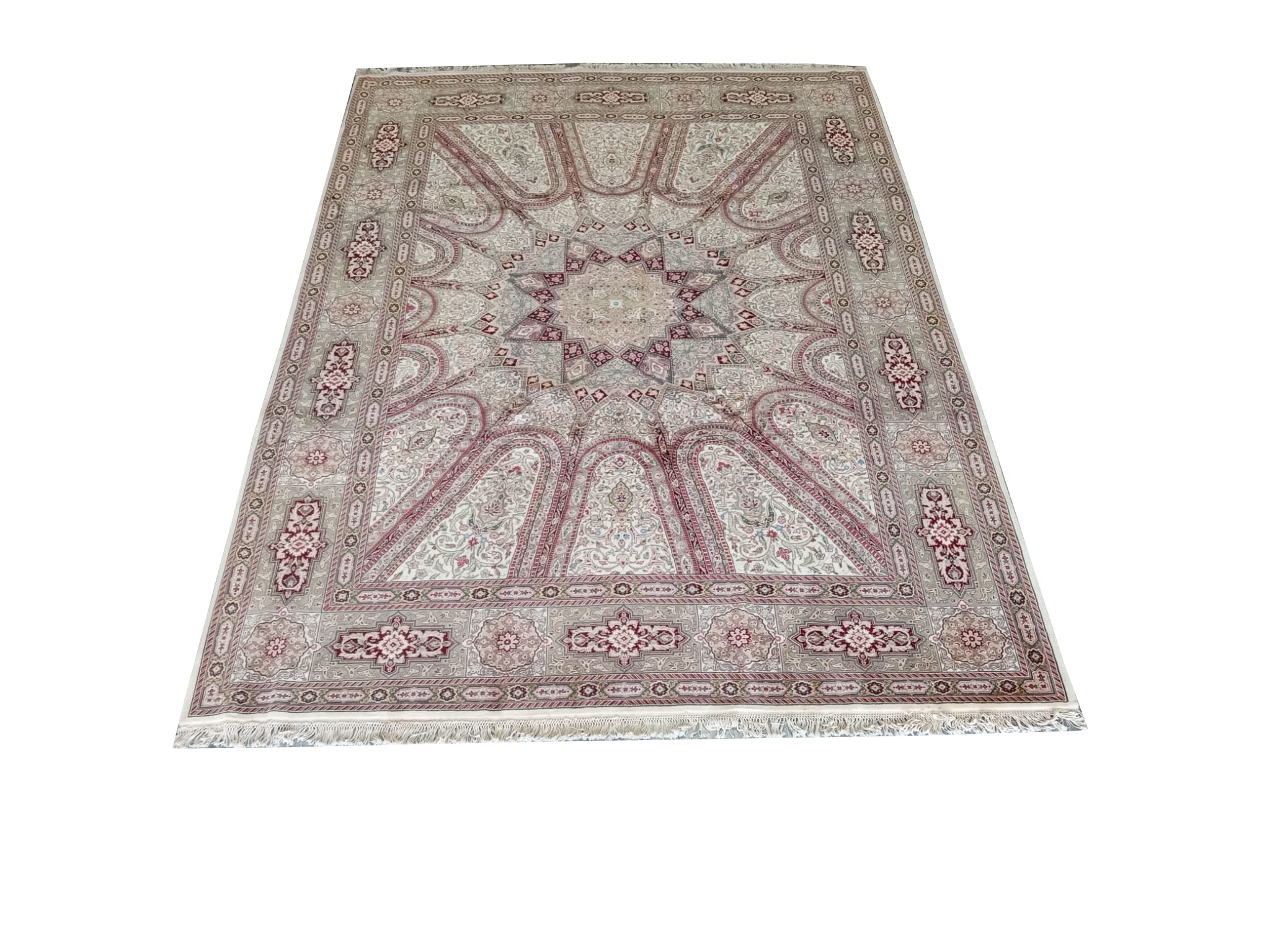 9' x 12' Quality Wool and Silk Handmade Rug DOM #F-6377