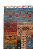 Load image into Gallery viewer, FINE SILKY WOOL  Colorful 4&#39; x 6&#39; Super Kazak handmade Area Rug MODERN TRIBAL  M70