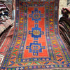 Load image into Gallery viewer, 4 x 7.3 Aegean Blue Semi Antique Arminian Kazak Rug 5421