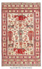 Load image into Gallery viewer, 4&#39; x 6&#39; Interesting-Pictorial-Raised-Wool-Afghan-Rug.jpg