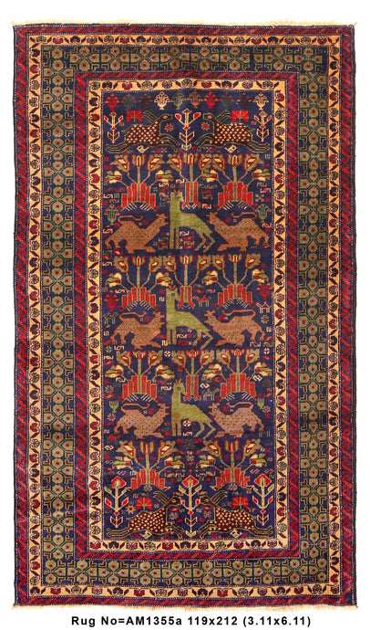 4' x 7'-Afghan-Pictorial-Wool-handmade-rug-Animal-Motif.jpg