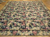 Load image into Gallery viewer, 8.4 x 10.2 Black Country French Needlepoint Fruits Rug 11415