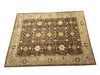 Load image into Gallery viewer, 13.9 x 18.6 Brown Chobi Peshawar Large Unusual Sized Rug 14489