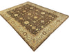 Load image into Gallery viewer, 13.9 x 18.6 Brown Chobi Peshawar Large Unusual Sized Rug 14489