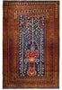 Load image into Gallery viewer, 5&#39; x 6&#39;-Navy-Blue-Baluchi-Floral-Rug.jpg