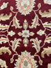 Load image into Gallery viewer, Authentic-Handmade-Burgundy-Wool-Rug.jpg 