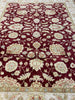 Load image into Gallery viewer, Authentic-Handmade-Burgundy-Wool-Rug.jpg 