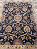 Load image into Gallery viewer, 8 x 10 BLACK Agra Rug William Morris Natural Wool #F-6442