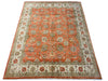 Load image into Gallery viewer, 8 x 10 CORAL Agra Handmade Natural Wool Rug #F-6443