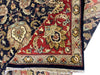 Load image into Gallery viewer, 8.1 x 10.7 BLACK Handmade Agra Rug Natural Wool #F-6445