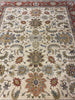 Load image into Gallery viewer, 8 x 9.8 QUALITY AGRA RUG Beige Rust #F-6446