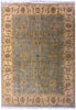 Load image into Gallery viewer, 8&#39; x 10&#39;-GREEN-GOLD-handma-Quality-Agra-Rug.jpg