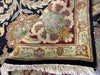 Load image into Gallery viewer, 8 x 10 New Handmade Jaipour Quality Lustrous Dense Wool Rug RICH BLACK BURGUNDY #F-6456