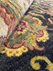 Load image into Gallery viewer, 8 x 10.4 Quality Jaipour Rug BLACK LUSTROUS DENSE WOOL #F-6457