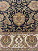 Load image into Gallery viewer, 8 x 10.4 Quality Jaipour Rug BLACK LUSTROUS DENSE WOOL #F-6457