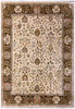 Load image into Gallery viewer, 8.0 x 10 Agra Quality Wool Handmade Rug Beige Olive Green #F-6461