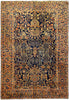 Load image into Gallery viewer, 6&#39; x 9&#39;-Authentic-Antique-Persian-Blue-Sarouk-Mohajeran-Rug.jpg