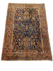 Load image into Gallery viewer, 6&#39; x 9&#39;-Authentic-Antique-Persian-Blue-Sarouk-Mohajeran-Rug.jpg