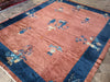 Load image into Gallery viewer, 8.1 x 9.9 ART DECO CHINESE RUG COPPER #F-5881