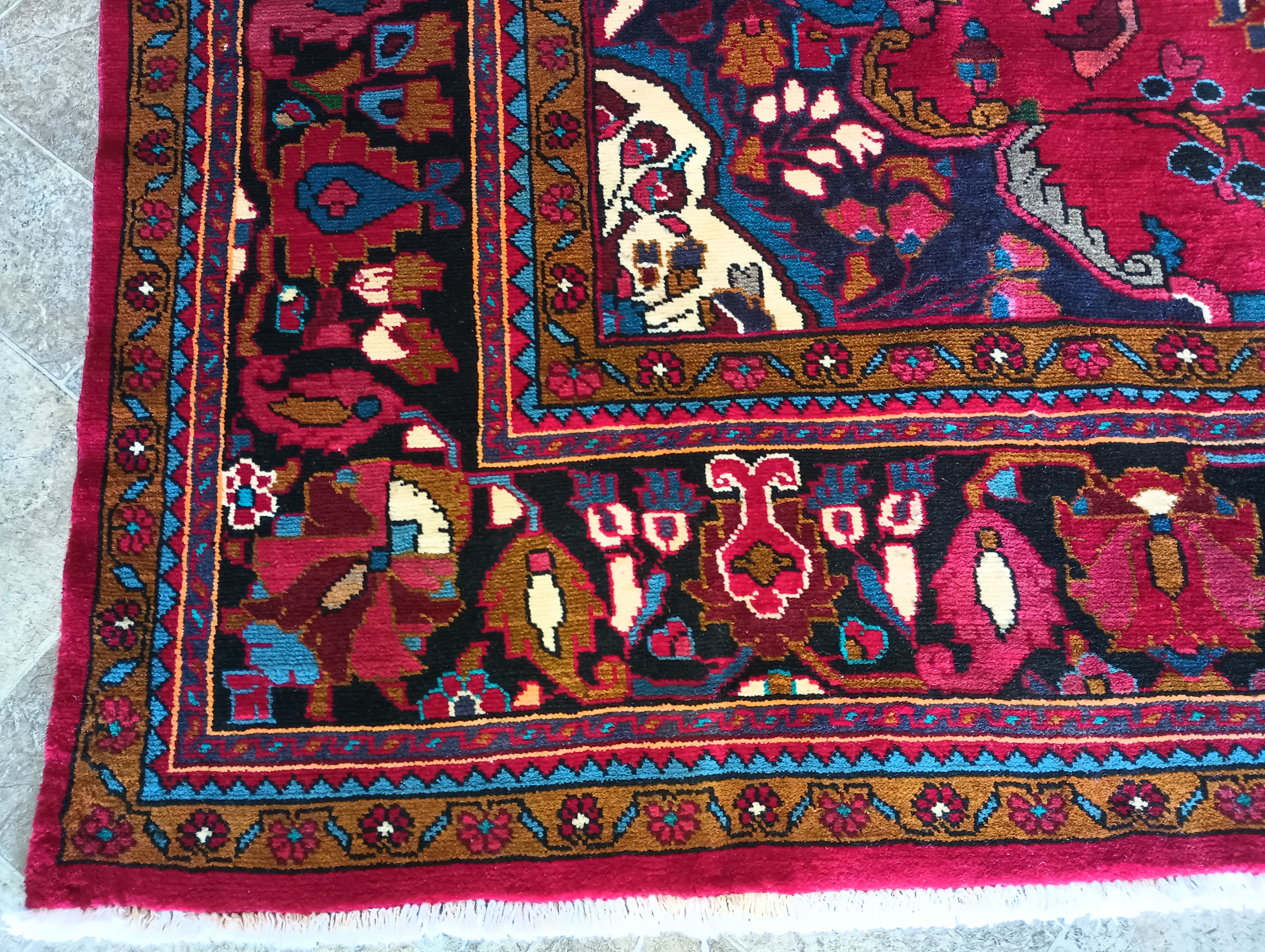 8'3 x 13' Antique Persian Berry Lilihan rug # 2236ML / 9x13 Vintage