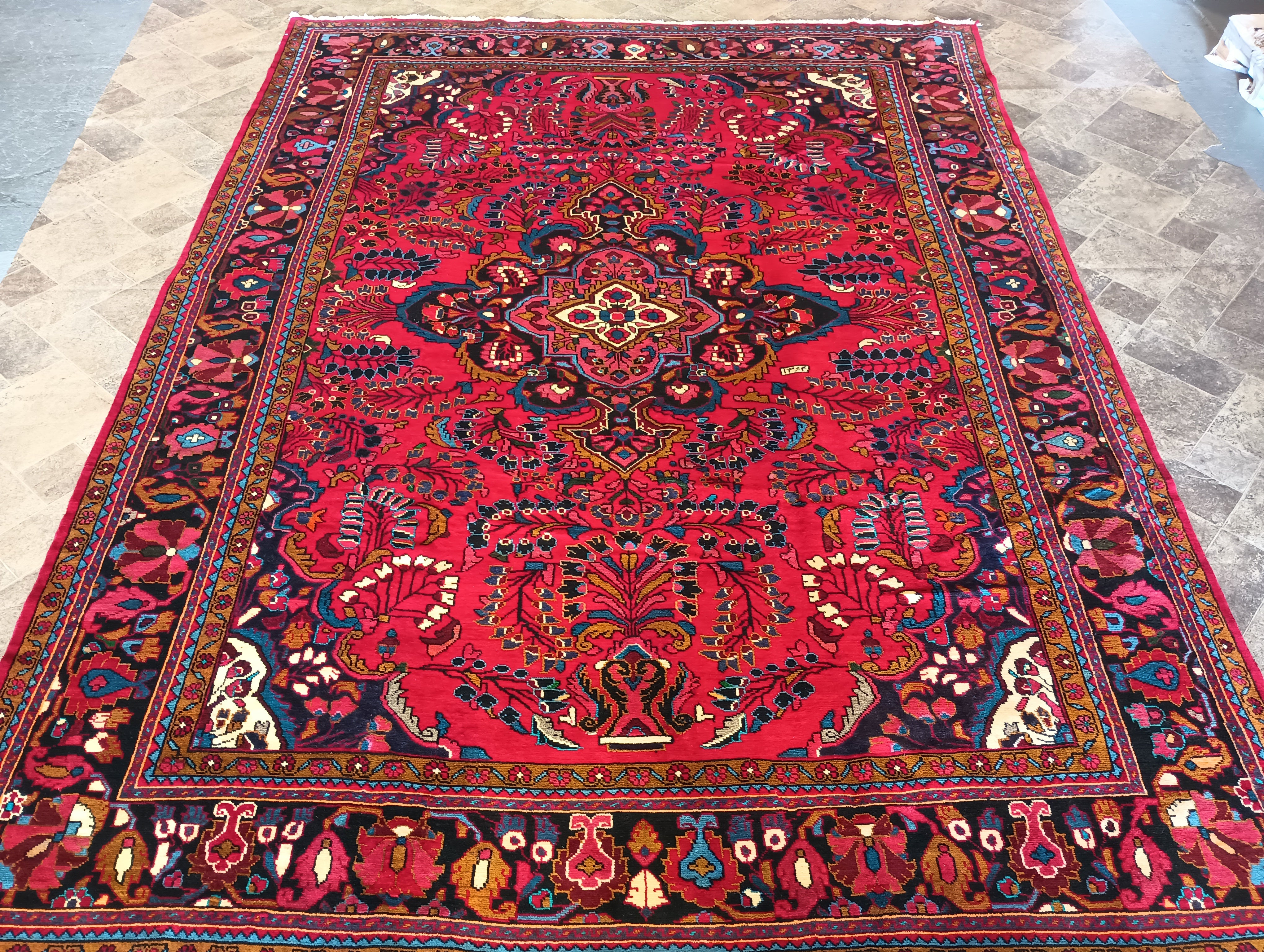 8'3 x 13' Antique Persian Berry Lilihan rug # 2236ML / 9x13 Vintage