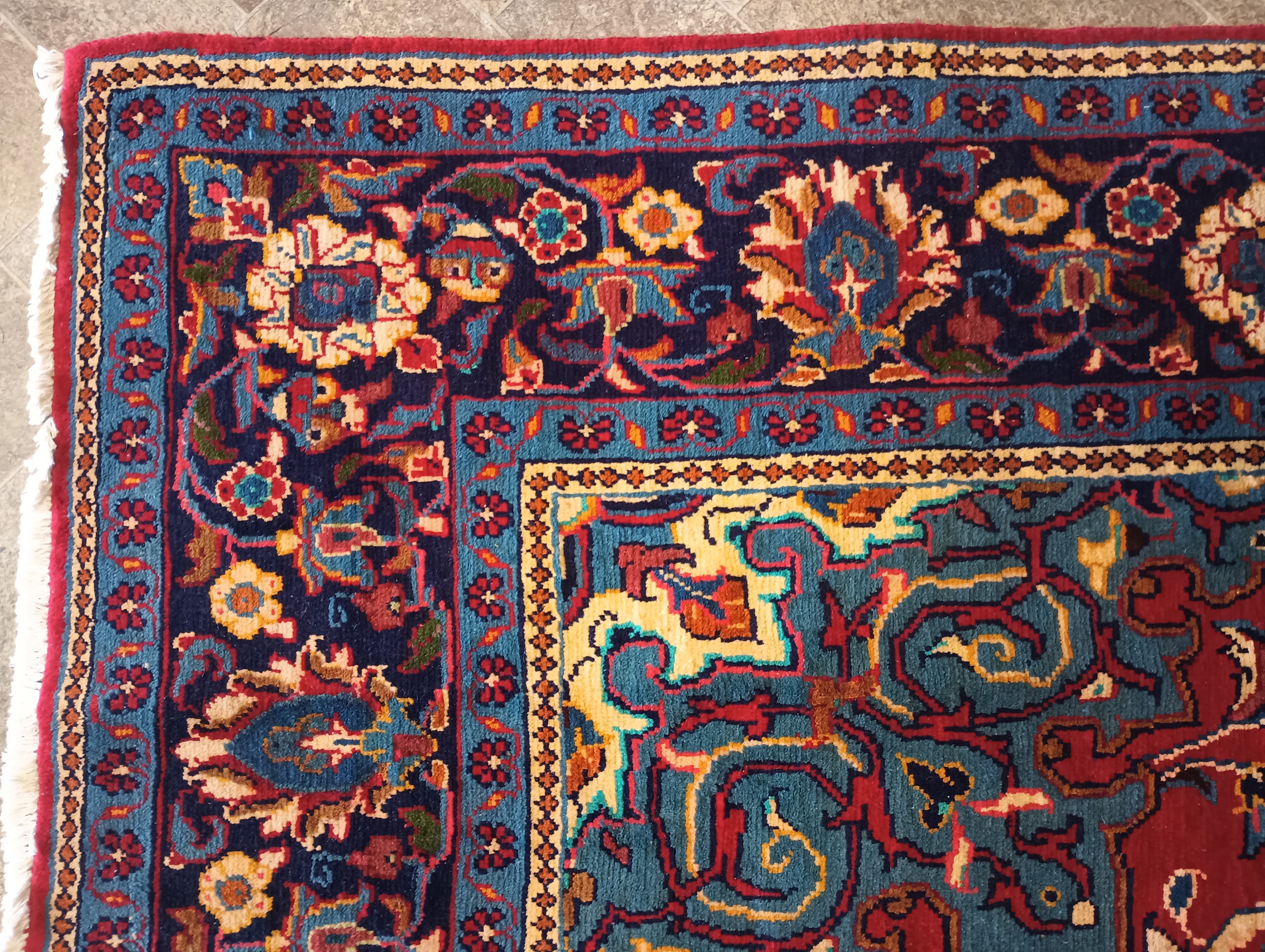 Persian Sarouk Scatter Rug 1'10 x 2'6 – Nickey Kehoe Inc.