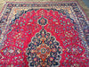 Load image into Gallery viewer, 9.5 x 13.7 Large Persian Classic Traditional Wool SIGNED Rug Bright Red Blue #F-6078