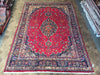 Load image into Gallery viewer, 9.5 x 13.7 Large Persian Classic Traditional Wool SIGNED Rug Bright Red Blue #F-6078