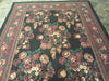 Load image into Gallery viewer, 8&#39; x 10&#39; Aubusson Flat Weave  RUG  BLACK  #F-7002