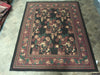 Load image into Gallery viewer, 8&#39; x 10&#39; Aubusson Flat Weave  RUG  BLACK  #F-7002