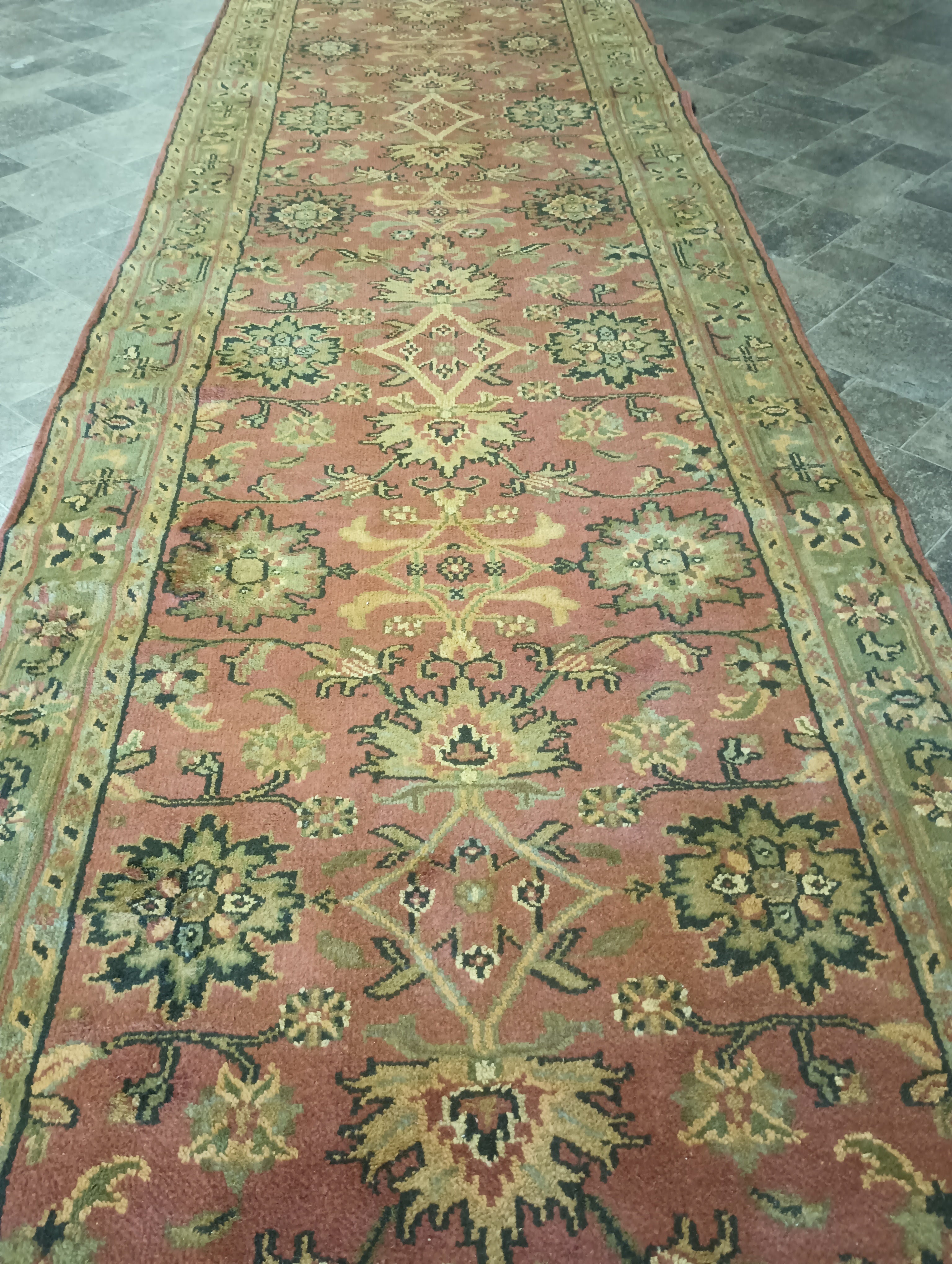 12'4 x 3'4ft Kolyai Runner Handmade Woven Genuine Antique Rug (ca.18 –  JEM5decor