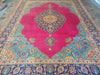 Load image into Gallery viewer, 9.4 x 13.1 Authentic Persian Tabriz Rug Kerman Open Field Design #F-6169