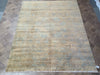 Load image into Gallery viewer, 8.1 x 10.0 Handmade Chobi Rug CONTEMPORRAY TRANSITIONAL CARPET Light Blue Brown #F-6203