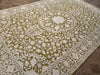 Load image into Gallery viewer, 6 x 9 Olive Green Ivory Wool &amp; Silk Tabriz Rug #PIX-13161