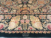 Load image into Gallery viewer, 8.1 x 10.3 SIGNED BLACK French Country Handmade Wool Quality Rug #F-6269