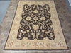 Load image into Gallery viewer, 8 x 11 DARK BROWN Chobi Peshawar Rug #F-6271