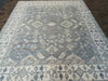 Load image into Gallery viewer, 7.7 x 10.1 Light Gray Blue New Oushak Rug Handmade #F-6301