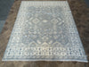 Load image into Gallery viewer, 7.7 x 10.1 Light Gray Blue New Oushak Rug Handmade #F-6301